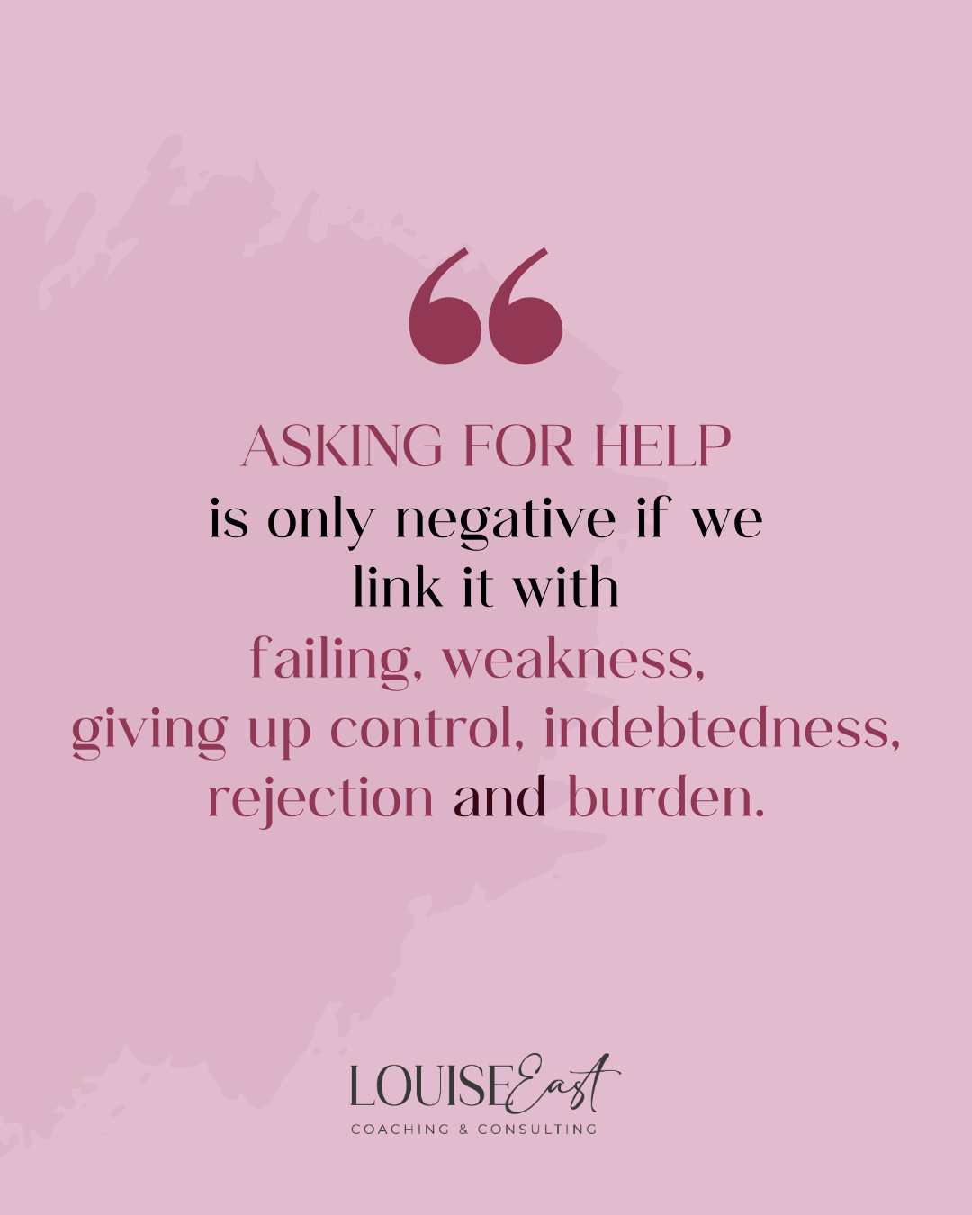 www.louiseeast.com.au ask for help